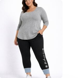 Cacique Snowflake Leggings 18-20